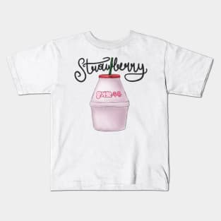 Strawberry Milk Kids T-Shirt